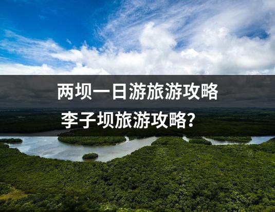 两坝一日游旅游攻略 李子坝旅游攻略？