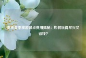 重庆夏季旅游景点费用揭秘：如何玩得尽兴又省钱？